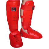 Shin guard approved by the World Karate Association