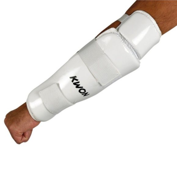 CE white forearm and elbow protection