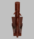 "Qualità Standard" Manichino di legno tradizionale Wing Tsun autoportante a base stretta riempibile - colori vari